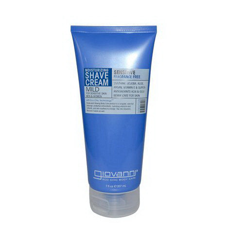 Giovanni Cosmetics Shave Cream, Fragrance Free And Aloe - 7 Oz